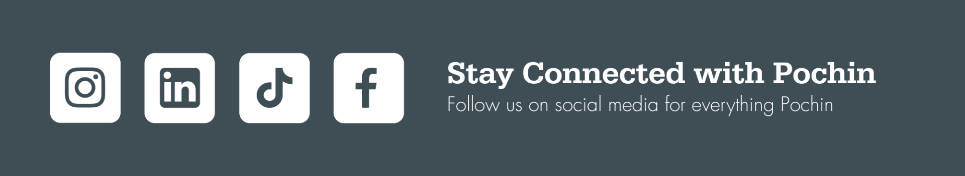 Follow Pochin on social media